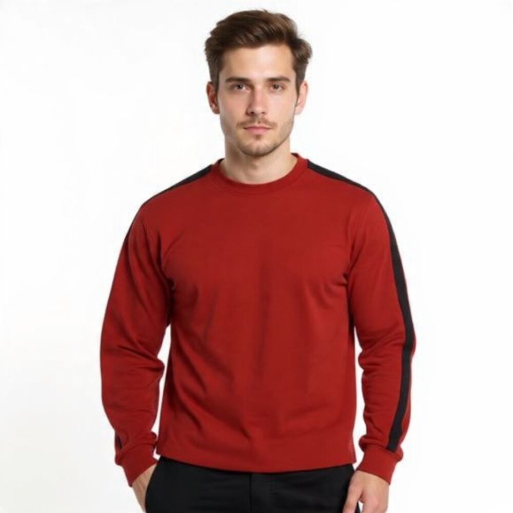 "Roundtree & Yorke XL Red Long Sleeve Shirt - Stylish and Comfortable"